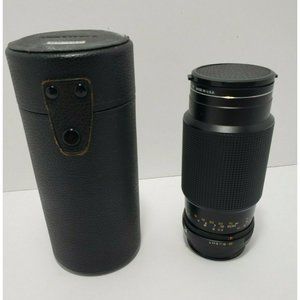 Rare Konica AR Hexanon 65~135mm F4 Zoom Lens with Hood and Case - Pamphlet